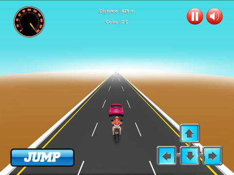 FreeWayRider HD Bike Race screenshot 3