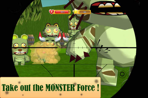 3D Animal Zombie Toon Sniper – Shoot & Kill to Defend or Die! Pro screenshot 3