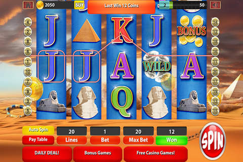 Slots - King Tut's Way: Pharoah of the Nile Casino screenshot 2