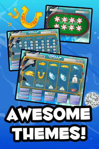Super Cash Whale Slots - Deluxe Fortune Casino Slot Machine and Bonus Games FREE screenshot 3