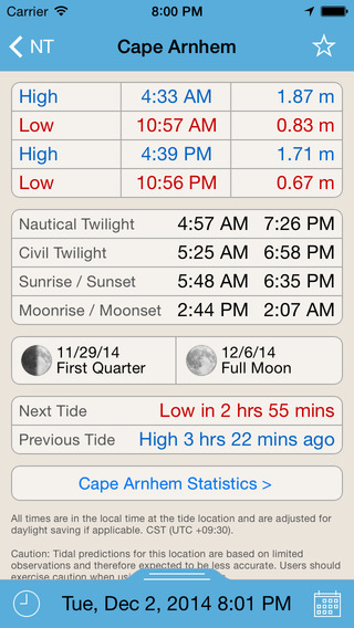 【免費天氣App】Northern Territory Tide Times Plus-APP點子