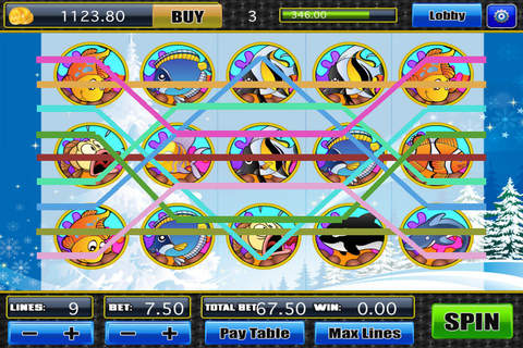 A Lucky Rich Frozen Penguin Slot-s Machine - Play Jackpot Fun Snowboard Games Casino Craze Free screenshot 4