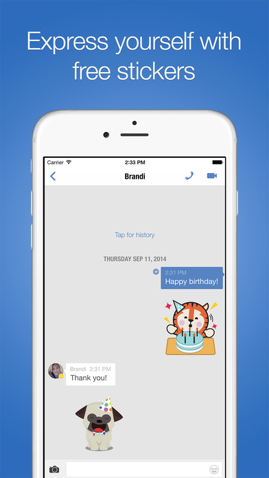 Screenshots of imo for iPhone