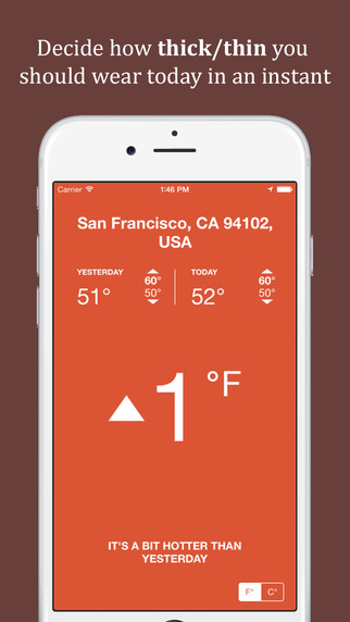 【免費天氣App】HotOrCold Lite - Relative Weather-APP點子