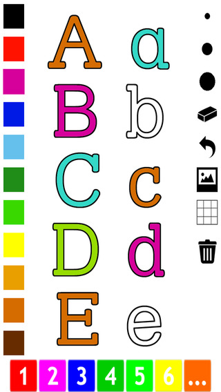 ABC Pics Coloring Book for Toddlers with the Letters of the Alphabet