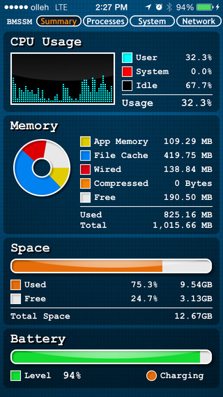 【免費工具App】Battery Memory System Status Monitor(Premium)-APP點子