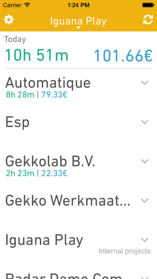 【免費商業App】Gekko Hours - Keep track of your time & projects-APP點子