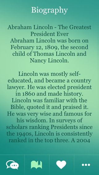 【免費書籍App】Abraham Lincoln Great Thoughts-APP點子