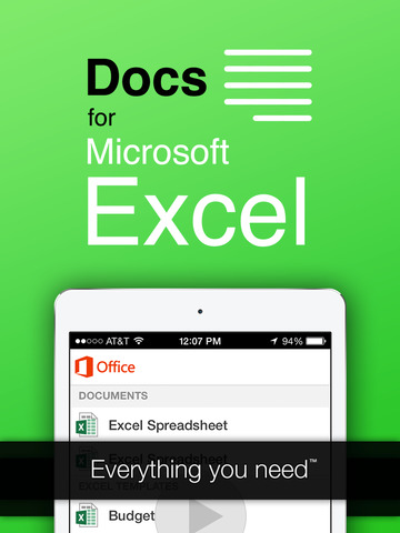 Full Docs - Microsoft Excel Edition for iPad