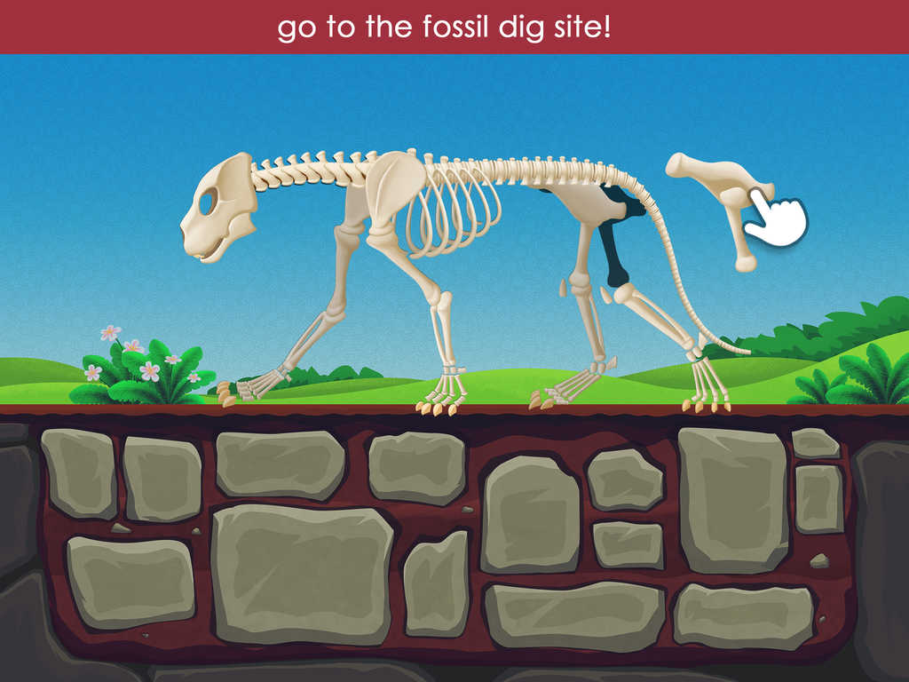 dino dig fossil game