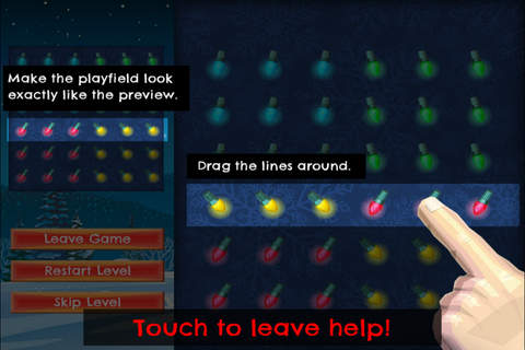 Christmas Lights Liner- FREE - Slide Rows And Match Christmas Lights Super Puzzle Game screenshot 4