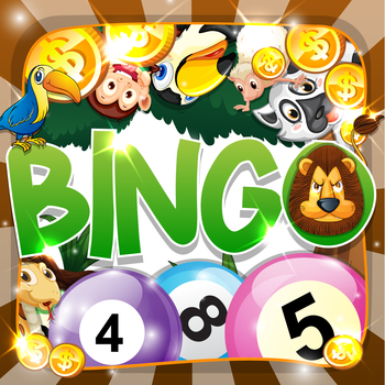 Animals World in The Zoo Bingo “ Pop Fantasy Planet Casino bash Vegas Edition ” LOGO-APP點子