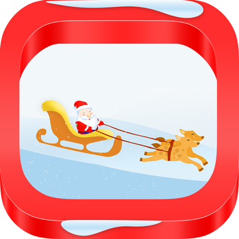 Santa Claus Xmas Artic Sleigh Runner LOGO-APP點子