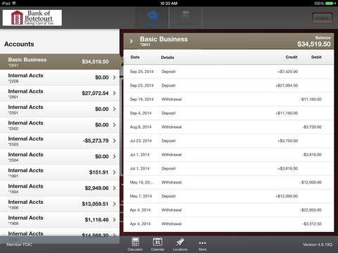 Bank of Botetourt for iPad screenshot 3