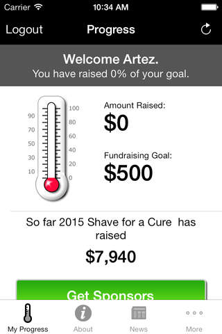 The Shave for a Cure App screenshot 2