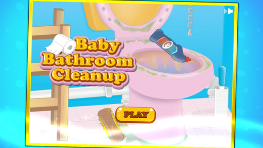 Baby Bathroom Cleanup