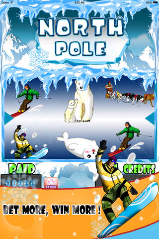 A North Pole Slots Journey - Bonus games plus Blackjack Free screenshot 2