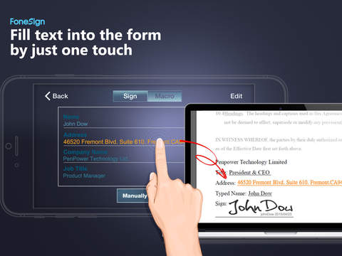 【免費商業App】FoneSign - Sign documents on a PC with your smartphone-APP點子
