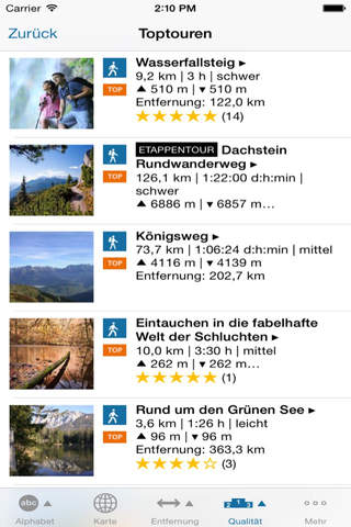 Winterwandern - outdooractive.com Themenapp screenshot 2