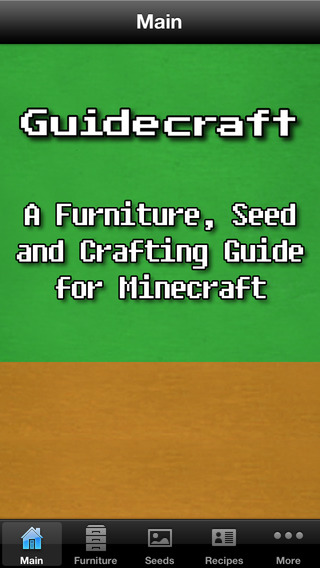 Guidecraft - Seeds Furniture Ideas and Crafting Guide for Minecraft