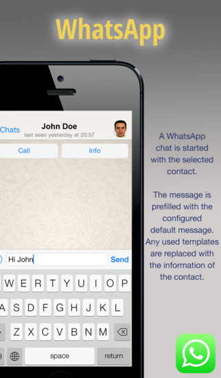 Whats Contacts - Send messages from your contacts Screenshot 5