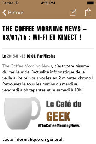 Le Café Du Geek V4 screenshot 2