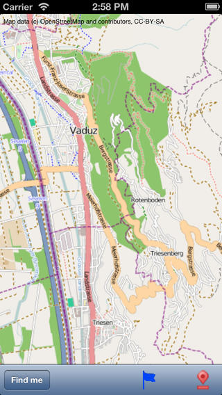 Liechtenstein Street Map.