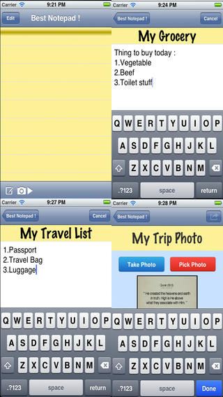 Best Notepad and Memo Pad.Create, store and retrieve notes in text,audio and images screenshot
