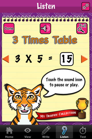 TimesTableLite – A multiplication tables learning tool for kids screenshot 3