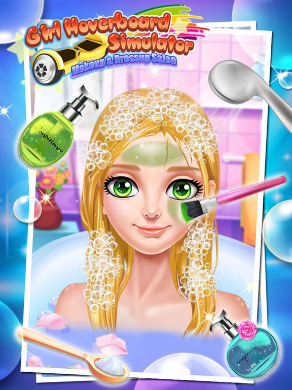 Girl Hoverboard Simulator - Makeup & Dressup Salon Game FOR FREEscreeshot 4