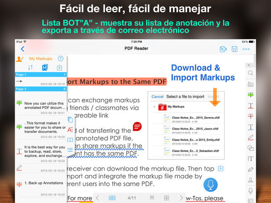 Captura de pantalla del iPad 5