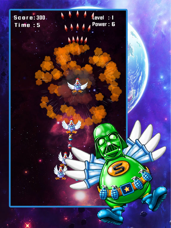 Screenshots of Space Attack: Chicken Shooter for iPad