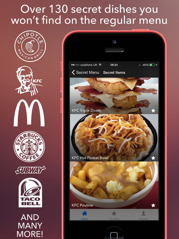 Secret Menu for Burger King, Chipotle, Taco Bell AppRecs