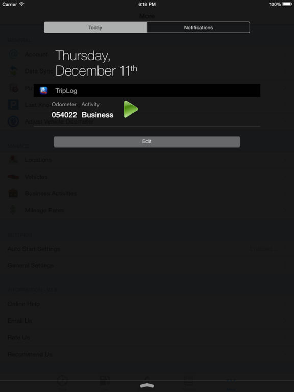TripLog GPS Mileage Log Tracker screenshot