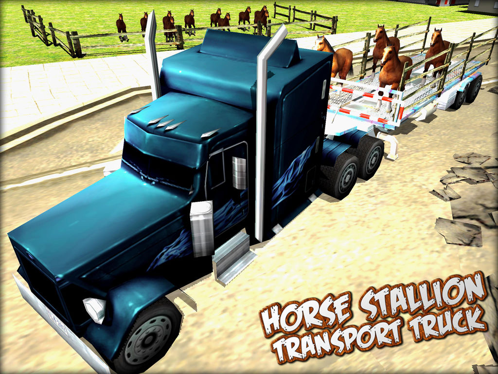 horse stallion transport truck