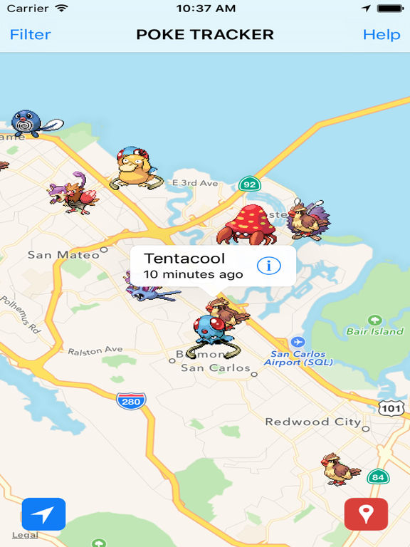 pokemon go live map usa