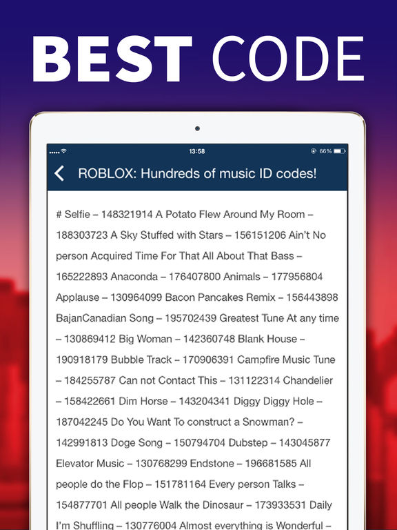 Id Codes For Roblox Music List