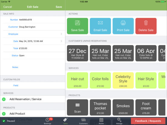 Captura de pantalla del iPad 3