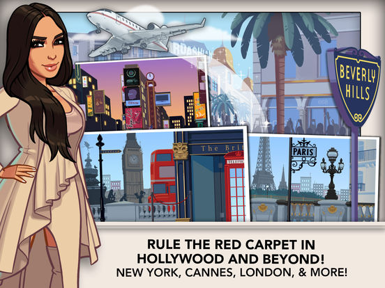 Screenshots of Kim Kardashian: Hollywood for iPad