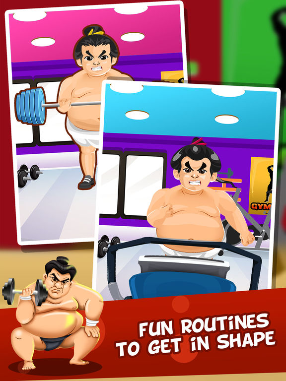Screenshots of Gym Fit to Fat Race - real run jump-ing & wrestle boxing games for kids! for iPad
