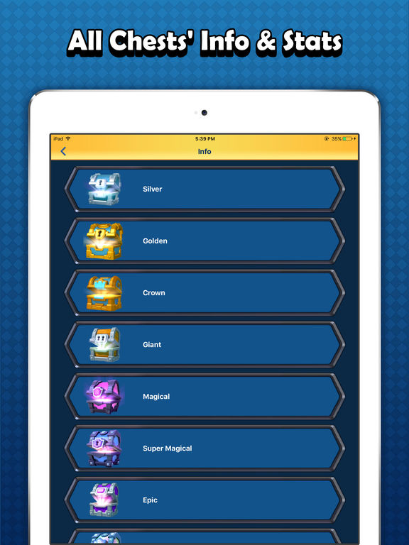 App Shopper Chest Tracker for Clash Royale Track Chest Cycle