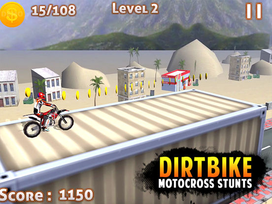 DIRT BIKE MOTOCROSS STUNTS -FREE DIRT BIKE 3D GAMEscreeshot 1