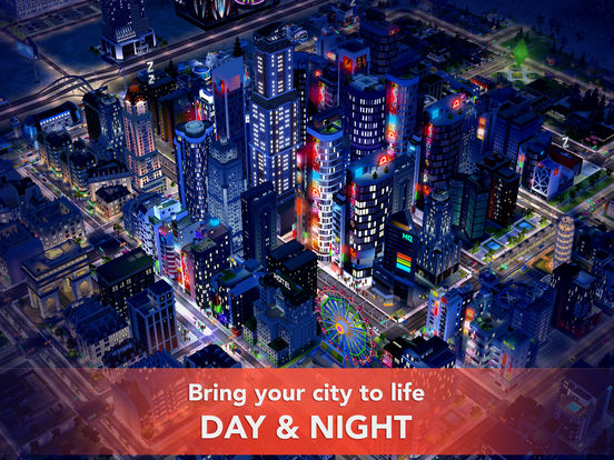 Screenshots of SimCity BuildIt for iPad