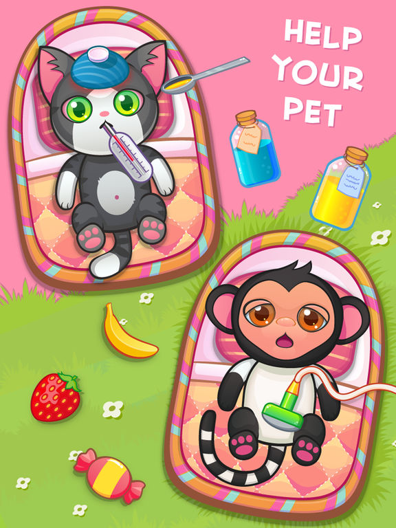 Doctor Pets - Домашние животные-врачи (No Ads) для iPad