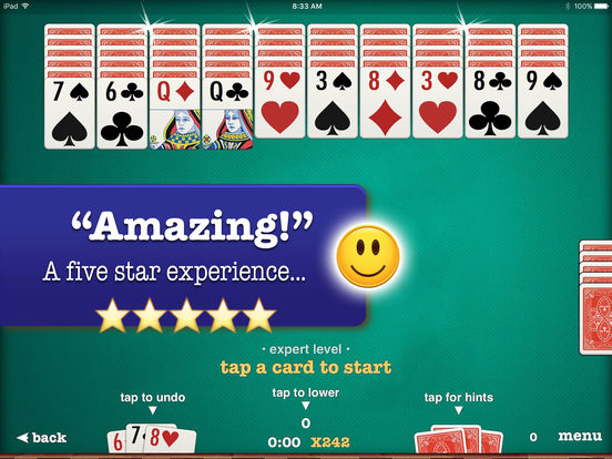 Screenshots of ▻Spider Solitaire for iPad