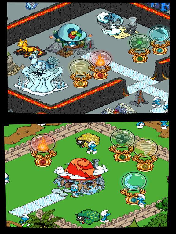Screenshots of Smurfs' Village for iPad