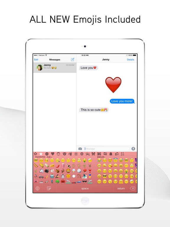 Screenshots of Emoji> for iPad
