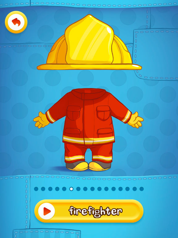 Dress Up: Professions - Головоломка с одеванием и рисованием для мальчиков и девочек от PlayToddlers (iPad) для iPad