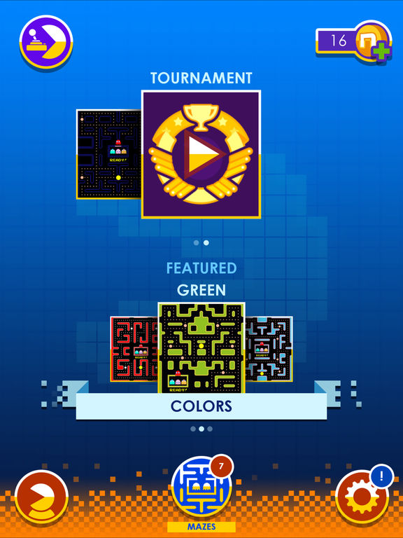 Screenshots of PAC-MAN for iPad