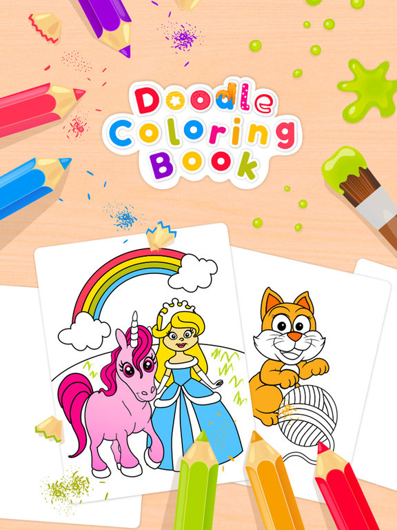 Doodle Coloring Book - Color & Draw (No Ads)screeshot 1